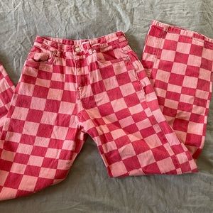 Zara Checkered Jeans